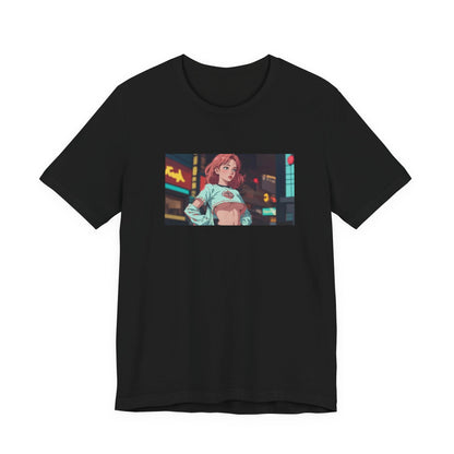 Street Style Graphic Tee, Trendy T-Shirt for Fashionistas, Perfect Gift for Birthdays, Casual Wear, Anime Lover's Apparel