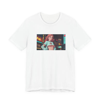 Street Style Graphic Tee, Trendy T-Shirt for Fashionistas, Perfect Gift for Birthdays, Casual Wear, Anime Lover's Apparel