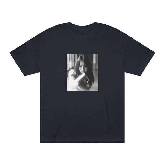 Classic Black and White Graphic Tee for Art Lovers, Minimalist T-Shirt, Unisex Gift, Casual Wear, Street Style Clothing