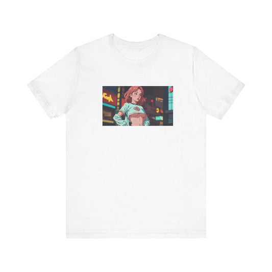 Street Style Graphic Tee, Trendy T-Shirt for Fashionistas, Perfect Gift for Birthdays, Casual Wear, Anime Lover's Apparel